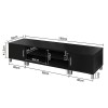 Artiss TV Cabinet Entertainment Unit 190cm Black Danson