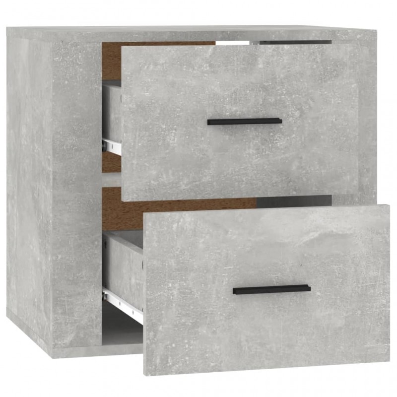 Wall-mounted Bedside Cabinet Concrete Grey 50x36x47 cm Wall-mounted Bedside Cabinet Concrete Grey 50x36x47 cm