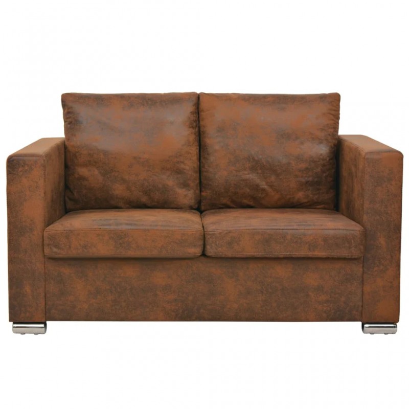 2-Seater Sofa 137x73x82 cm Artificial Suede Leather 2-Seater Sofa 137x73x82 cm Artificial Suede Leather