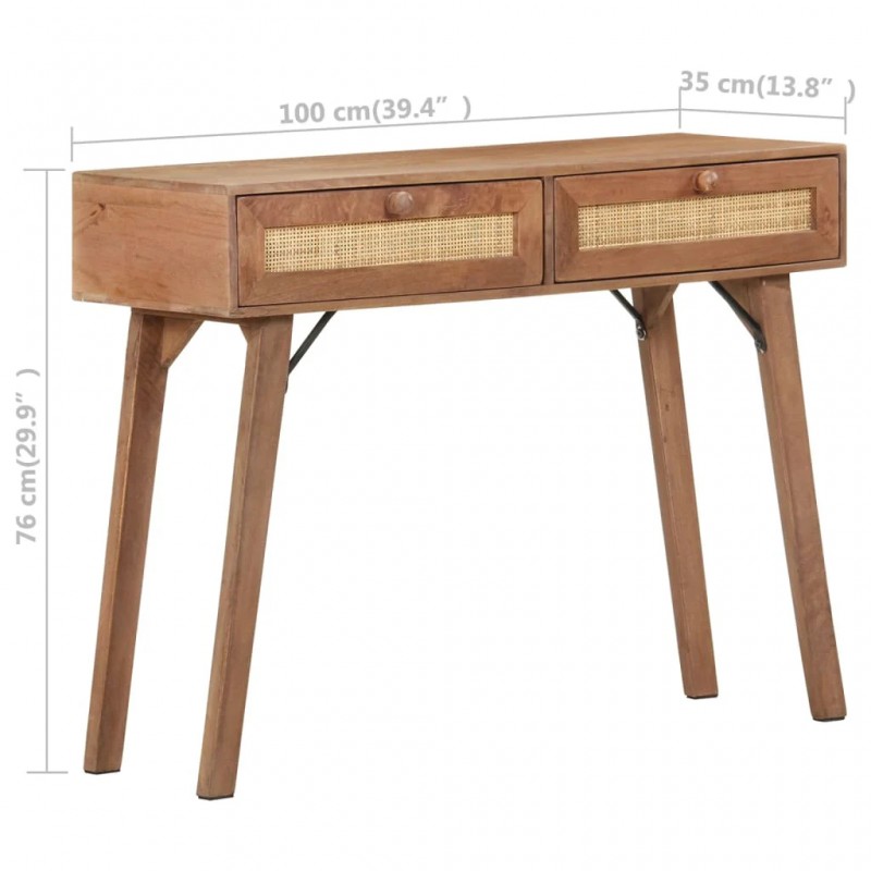 Console Table 100x35x76 cm Solid Mango Wood Console Table 100x35x76 cm Solid Mango Wood