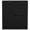 Office Cabinet Black 90x40x102 cm Steel