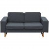 2-Seater and 3-Seater Sofa Set Dark Grey