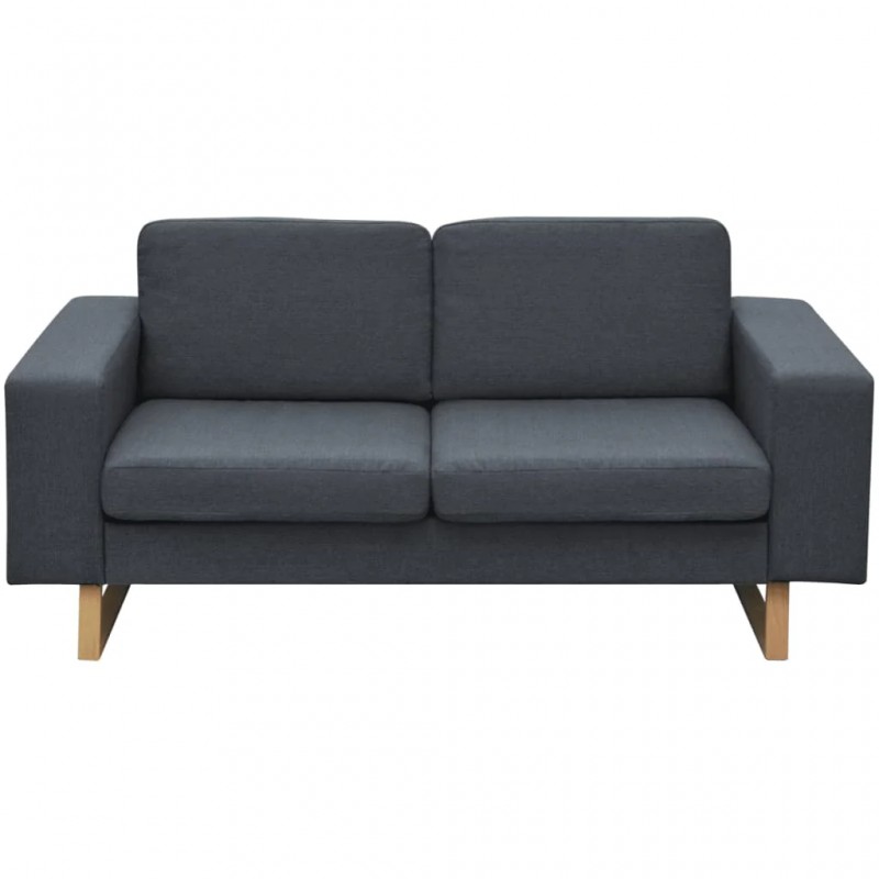 2-Seater and 3-Seater Sofa Set Dark Grey 2-Seater and 3-Seater Sofa Set Dark Grey