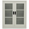Office Cabinet Light Grey 90x40x105 cm Steel
