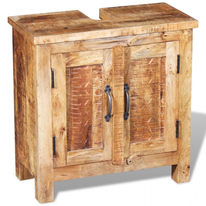 Bathroom Vanity Cabinet with Mirror Solid Mango Wood Bathroom Vanity Cabinet with Mirror Solid Mango Wood