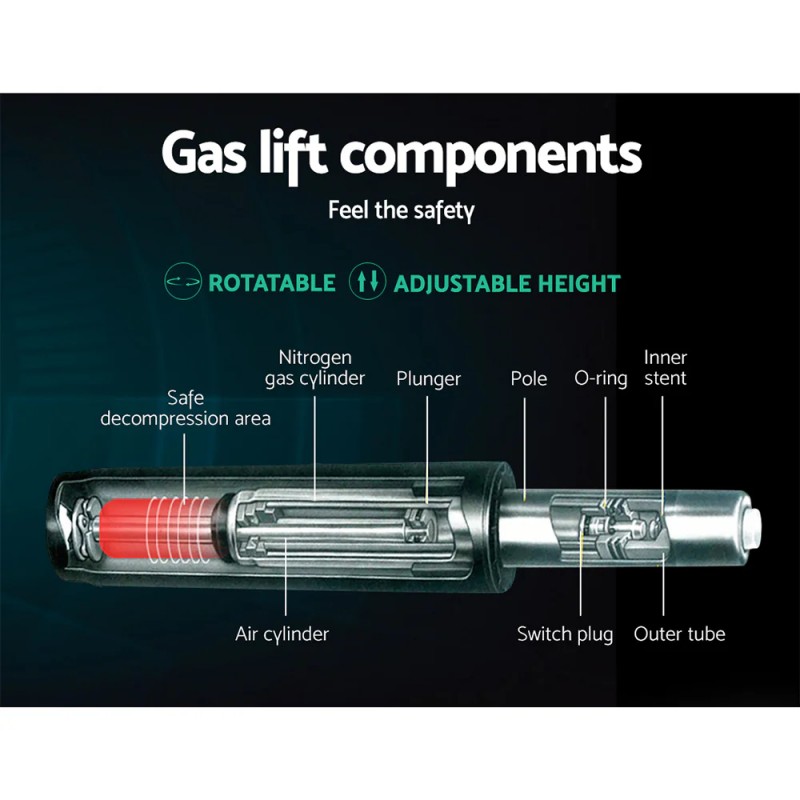 Artiss Mesh Office Chair Mid Back Grey Artiss Mesh Office Chair Mid Back Grey