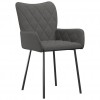 Dining Chairs 2 pcs Dark Grey Fabric