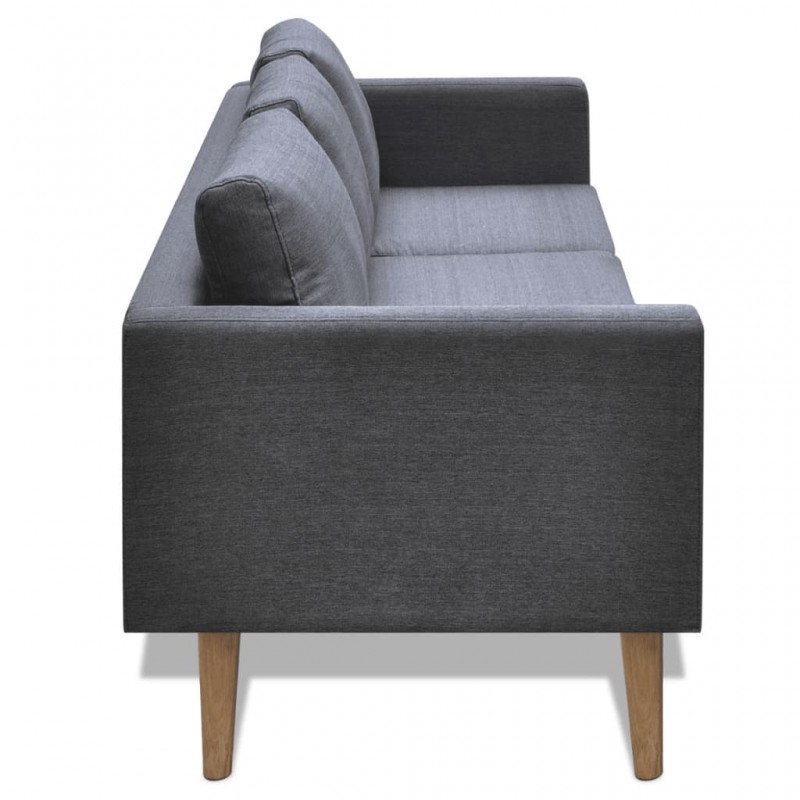 Sofa Set 2-Seater and 3-Seater Fabric Dark Grey Sofa Set 2-Seater and 3-Seater Fabric Dark Grey