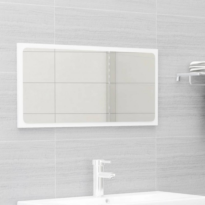 2 Piece Bathroom Furniture Set High Gloss White Engineered Wood 2 Piece Bathroom Furniture Set High Gloss White Engineered Wood