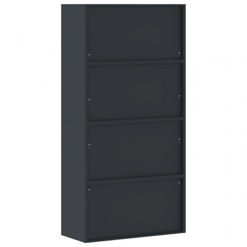 File Cabinet Anthracite 90x40x180 cm Steel File Cabinet Anthracite 90x40x180 cm Steel