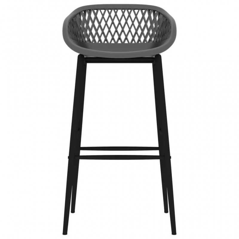 5 Piece Bar Set Black and Grey 5 Piece Bar Set Black and Grey