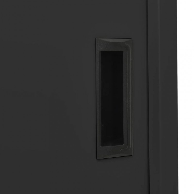 Office Cabinet with Sliding Door Anthracite 90x40x180 cm Steel Office Cabinet with Sliding Door Anthracite 90x40x180 cm Steel