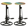 Bar Chairs 2 pcs Solid Reclaimed Wood