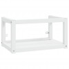 Bathroom Washbasin Frame with Built-in Basin White Iron