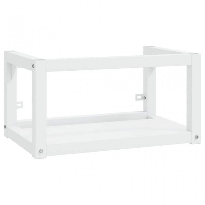 Bathroom Washbasin Frame with Built-in Basin White Iron Bathroom Washbasin Frame with Built-in Basin White Iron