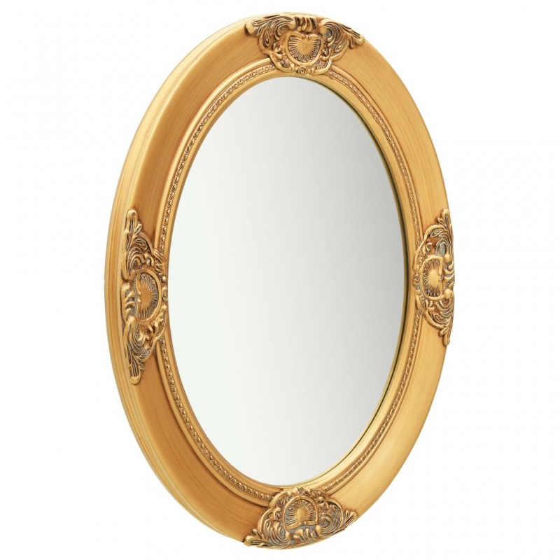 Wall Mirror Baroque Style 50x70 cm Gold Wall Mirror Baroque Style 50x70 cm Gold