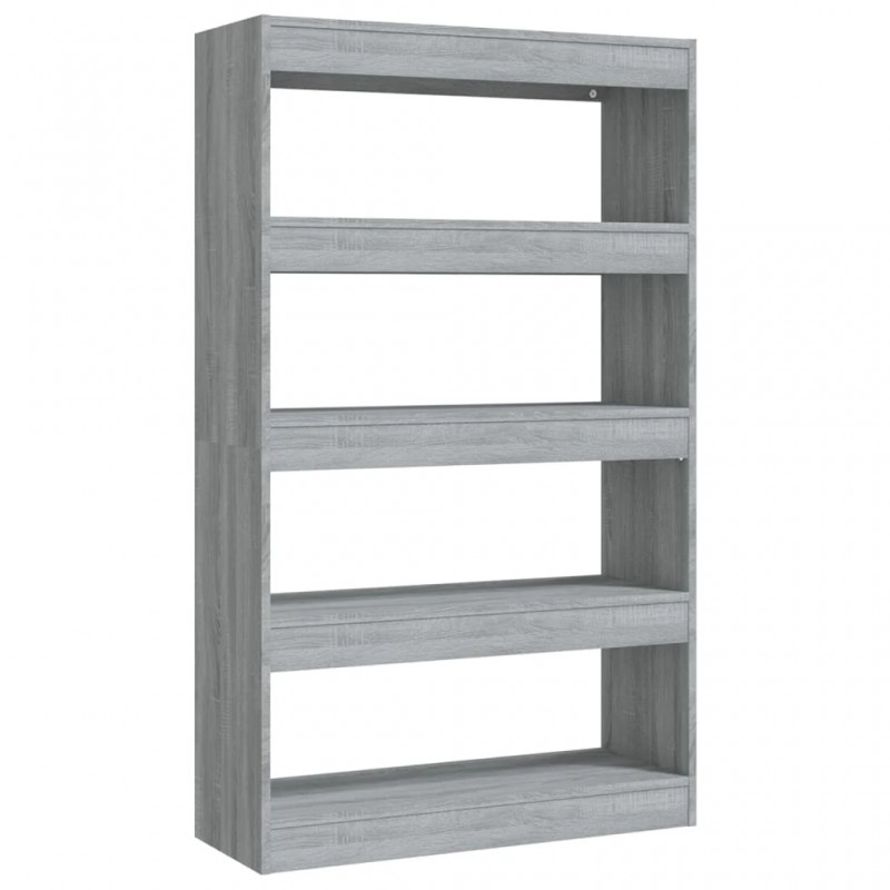 Book Cabinet/Room Divider Grey Sonoma 80x30x135 cm Engineered Wood Book Cabinet/Room Divider Grey Sonoma 80x30x135 cm Engineered Wood