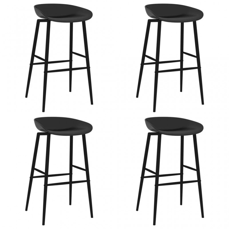 5 Piece Bar Set White and Black 5 Piece Bar Set White and Black