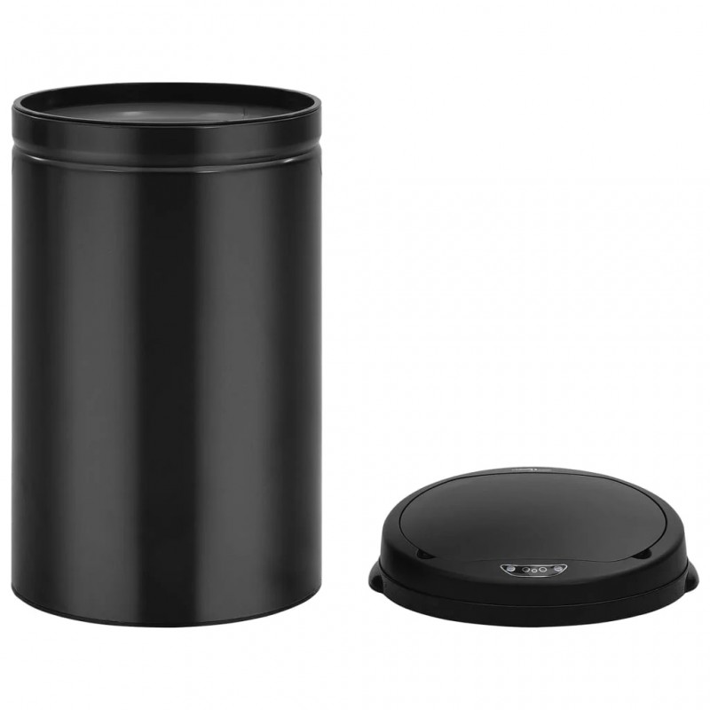 Automatic Sensor Dustbin 40 L Carbon Steel Black Automatic Sensor Dustbin 40 L Carbon Steel Black