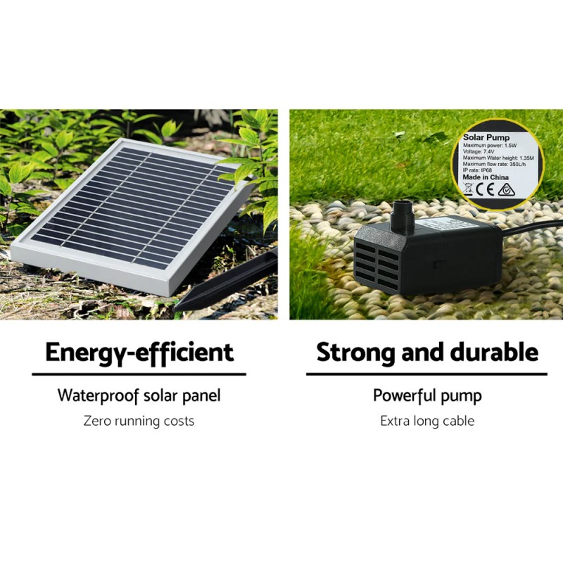 Gardeon Solar Water Feature 5-Tier 99cm Gardeon Solar Water Feature 5-Tier 99cm