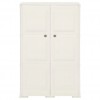 Plastic Cabinet 79x43x125 cm Wood Design Angora White