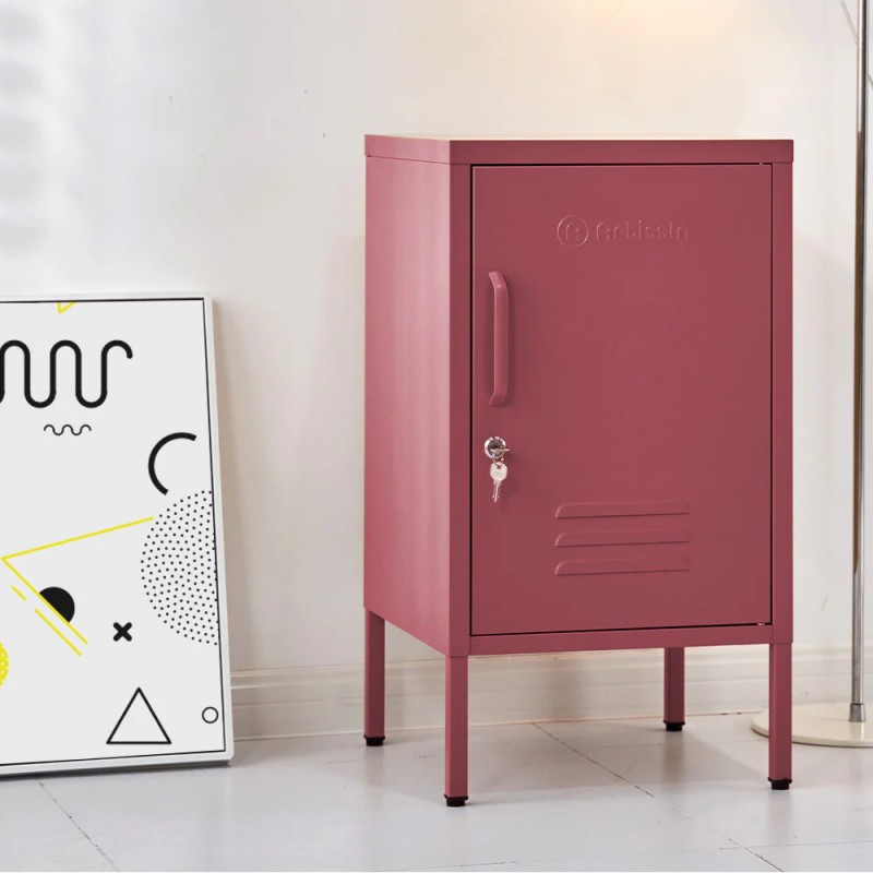ArtissIn Bedside Table Metal Cabinet - MINI Pink ArtissIn Bedside Table Metal Cabinet - MINI Pink