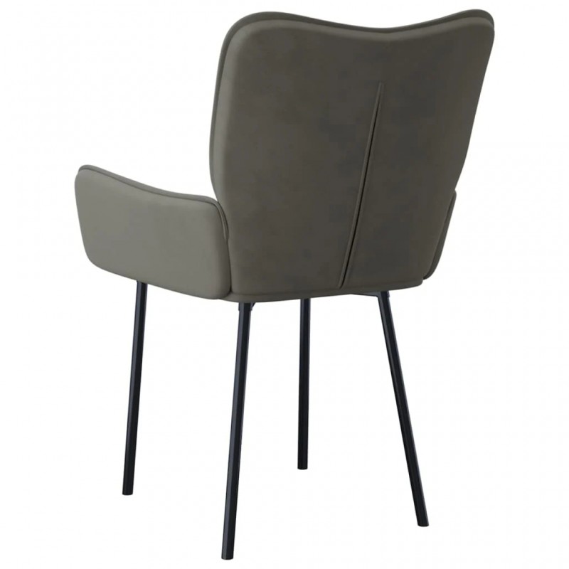 Dining Chairs 2 pcs Dark Grey Velvet Dining Chairs 2 pcs Dark Grey Velvet