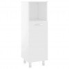 Bathroom Cabinet White 30x30x95 cm Engineered Wood