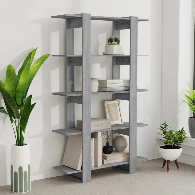 Book Cabinet/Room Divider Grey Sonoma 100x30x160 cm Book Cabinet/Room Divider Grey Sonoma 100x30x160 cm