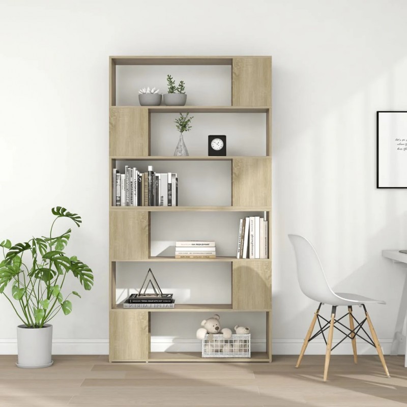 Book Cabinet Room Divider Sonoma Oak 100x24x188 cm Book Cabinet Room Divider Sonoma Oak 100x24x188 cm