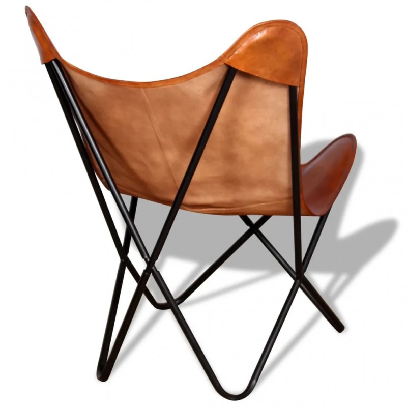 Butterfly Chair Brown Real Leather Butterfly Chair Brown Real Leather