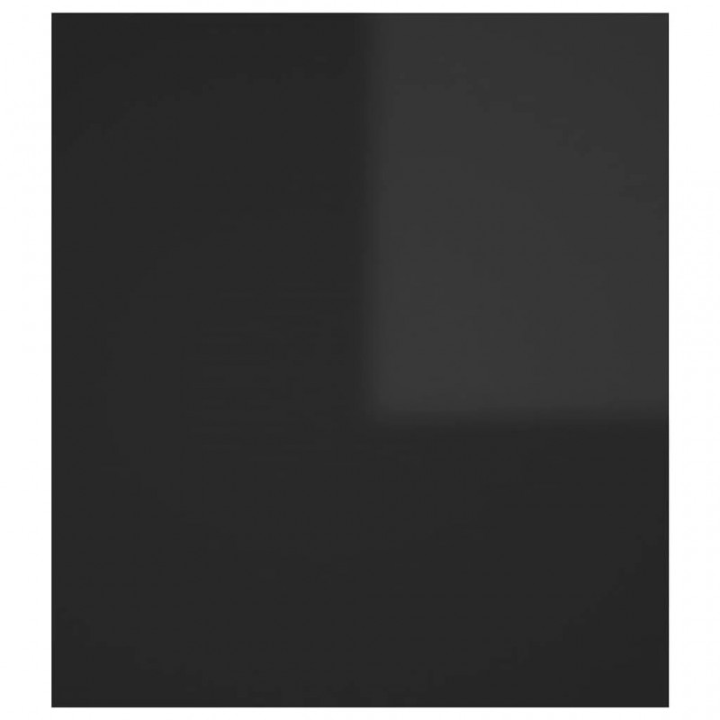 Side Table High Gloss Black 60x40x45 cm Engineered Wood Side Table High Gloss Black 60x40x45 cm Engineered Wood