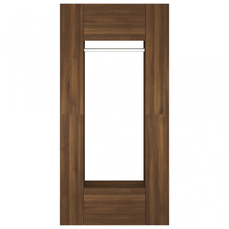 Hallway Cabinets 2 pcs Brown Oak Engineered Wood Hallway Cabinets 2 pcs Brown Oak Engineered Wood