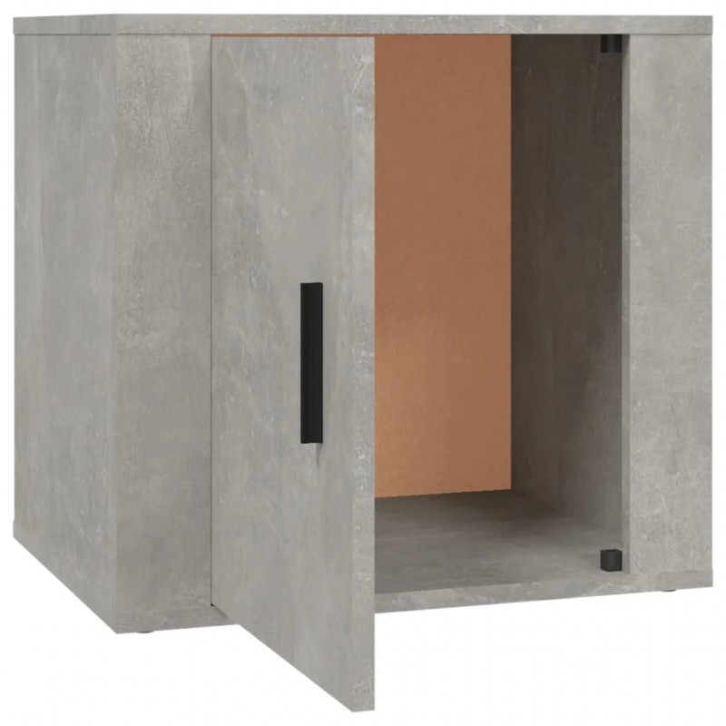 Bedside Cabinets 2 pcs Concrete Grey 50x39x47 cm Bedside Cabinets 2 pcs Concrete Grey 50x39x47 cm