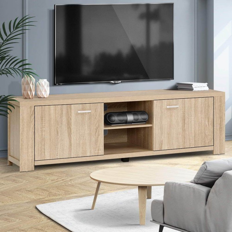 Artiss TV Cabinet Entertainment Unit 160cm Oak Maxi Artiss TV Cabinet Entertainment Unit 160cm Oak Maxi