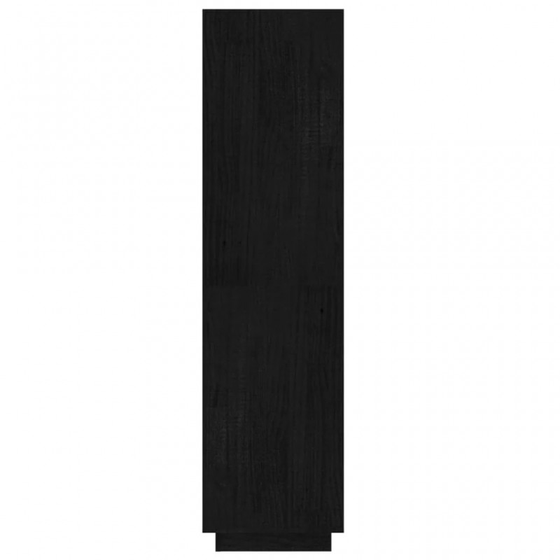 Book Cabinet/Room Divider Black 60x35x135 cm Solid Pinewood Book Cabinet/Room Divider Black 60x35x135 cm Solid Pinewood