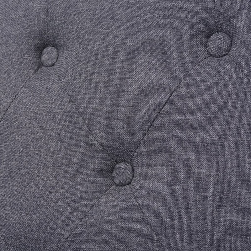 Sofa Set 2 Pieces Fabric Grey Sofa Set 2 Pieces Fabric Grey