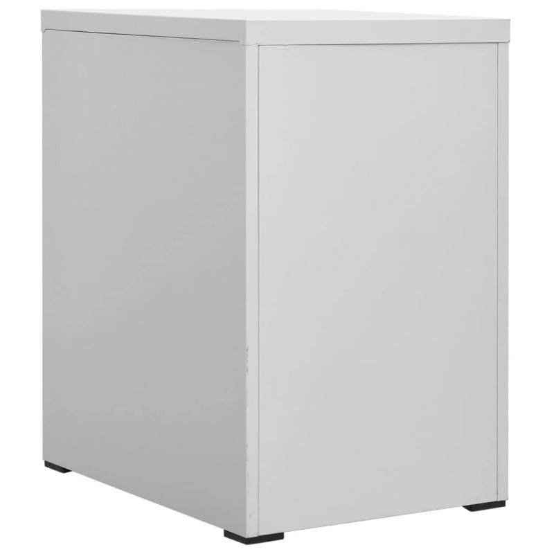 Filing Cabinet 2 Drawers Light Grey Steel Filing Cabinet 2 Drawers Light Grey Steel