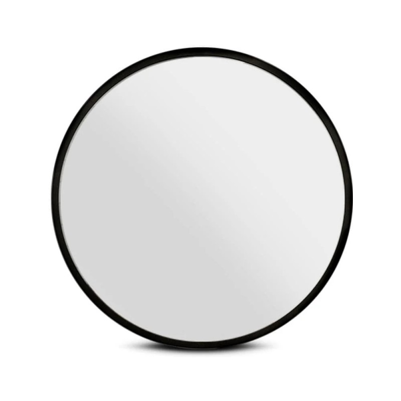 Embellir Wall Mirror Makeup 90cm Home Decor Framed Mirrors Bathroom Round Black Embellir Wall Mirror Makeup 90cm Home Decor Framed Mirrors Bathroom Round Black