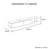 Grandora TV Cabinet Black & White