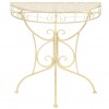 Side Table Vintage Style Half Round Metal 72x36x74 cm Gold