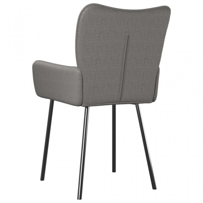 Dining Chairs 2 pcs Light Grey Fabric Dining Chairs 2 pcs Light Grey Fabric