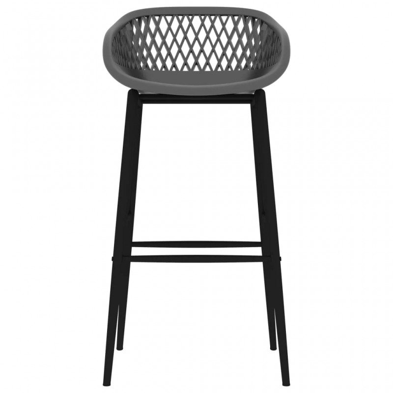 5 Piece Bar Set White and Grey 5 Piece Bar Set White and Grey