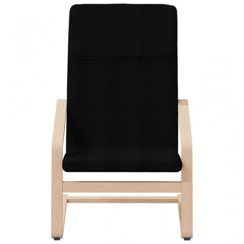 Relaxing Chair Black Fabric Relaxing Chair Black Fabric