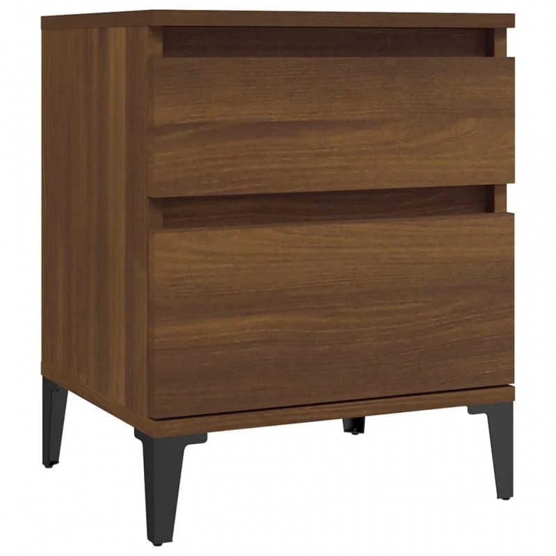 Bedside Cabinets 2 pcs Brown Oak 40x35x50 cm Bedside Cabinets 2 pcs Brown Oak 40x35x50 cm