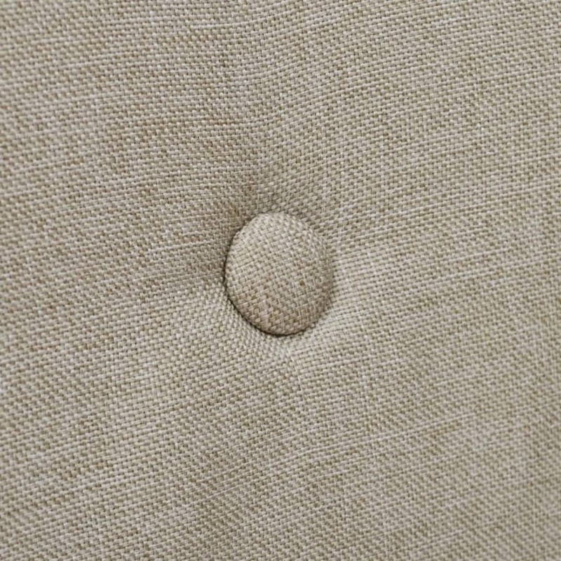 Dining Chairs 2 pcs Beige Fabric and Solid Oak Wood Dining Chairs 2 pcs Beige Fabric and Solid Oak Wood