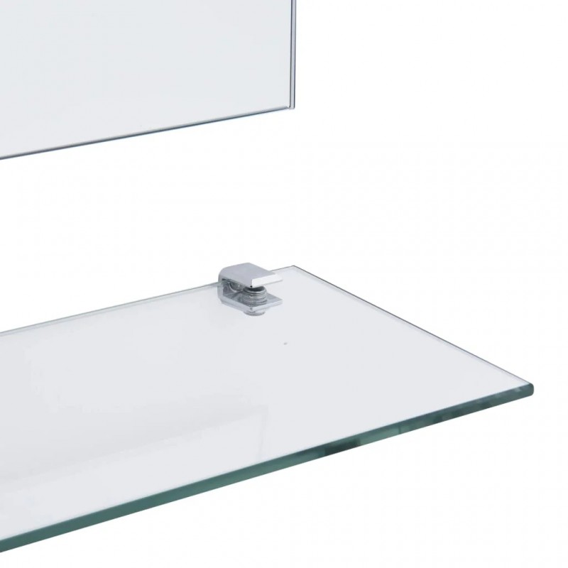 Wall Mirror with 5 Shelves Silver 50x60 cm Wall Mirror with 5 Shelves Silver 50x60 cm