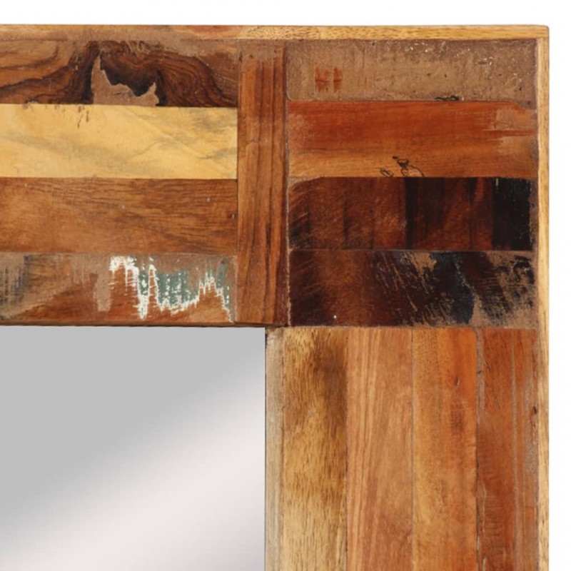 Wall Mirror Solid Wood Reclaimed 50x80 cm Wall Mirror Solid Wood Reclaimed 50x80 cm