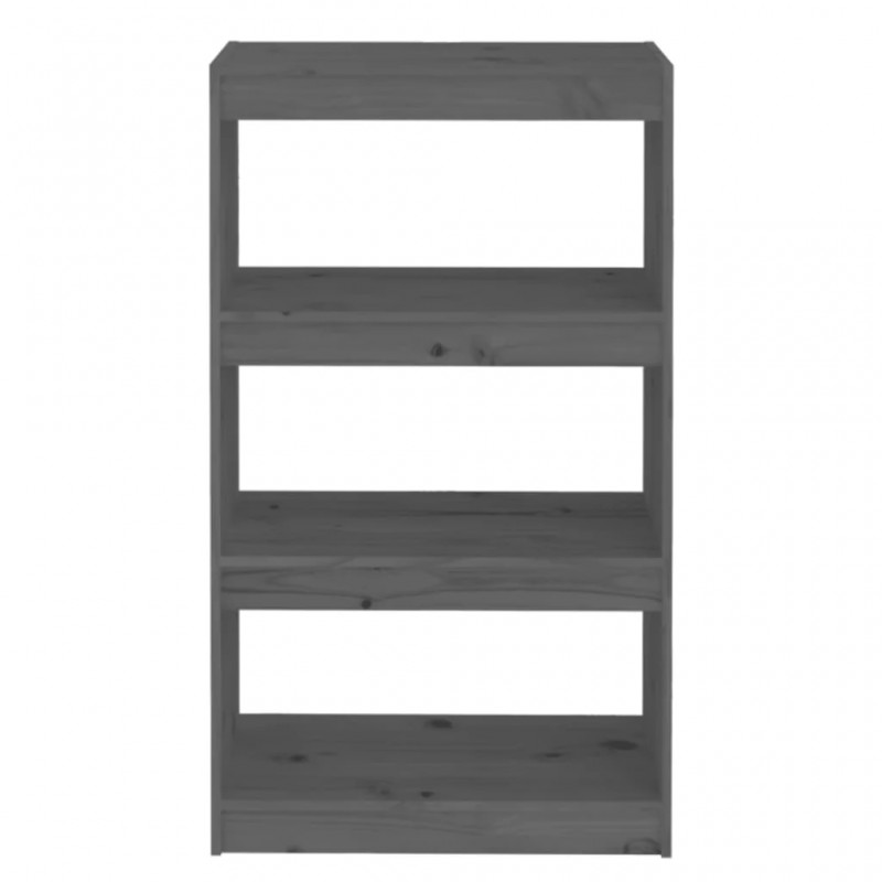 Book Cabinet/Room Divider Grey 60x30x103.5 cm Solid Wood Pine Book Cabinet/Room Divider Grey 60x30x103.5 cm Solid Wood Pine
