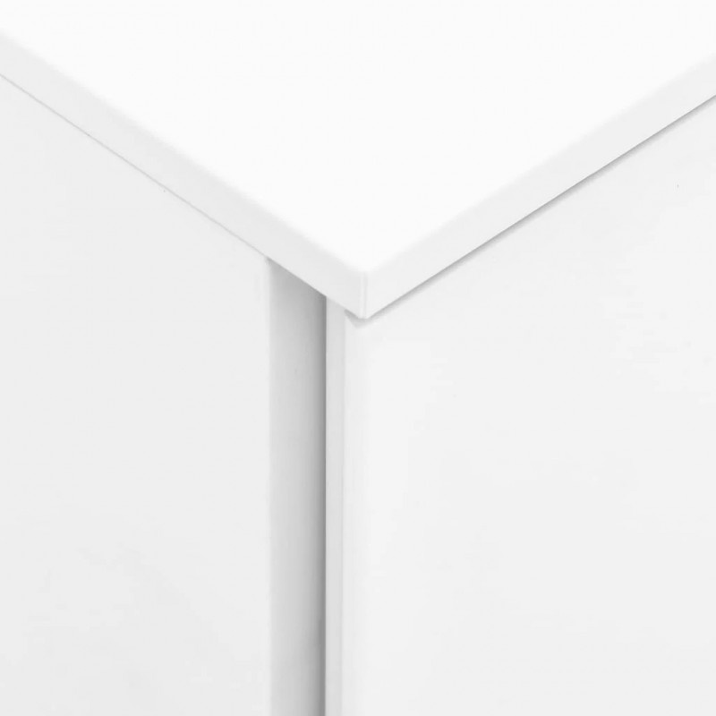 Mobile File Cabinet 3 Drawers White Steel Mobile File Cabinet 3 Drawers White Steel
